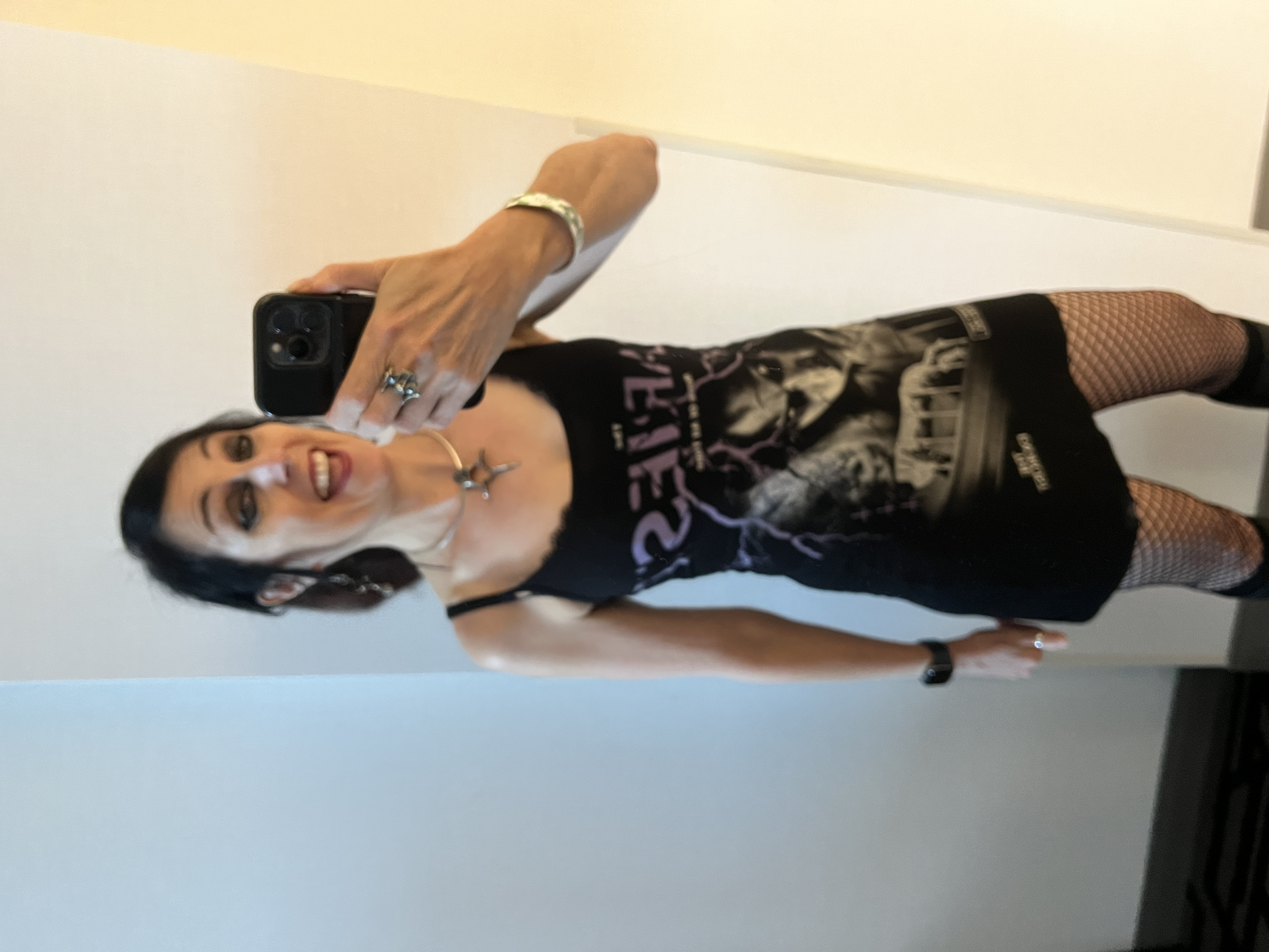LIXCHIK Jill wearing Killstar Exorcist tank dress