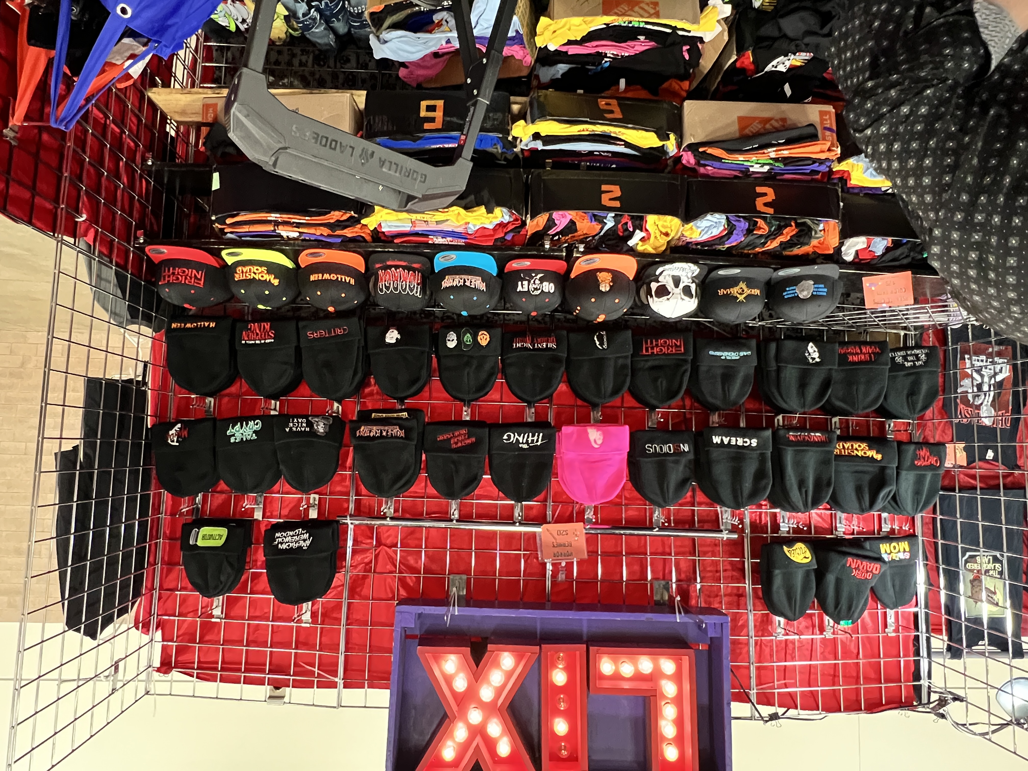 Horror beanies and baseball caps